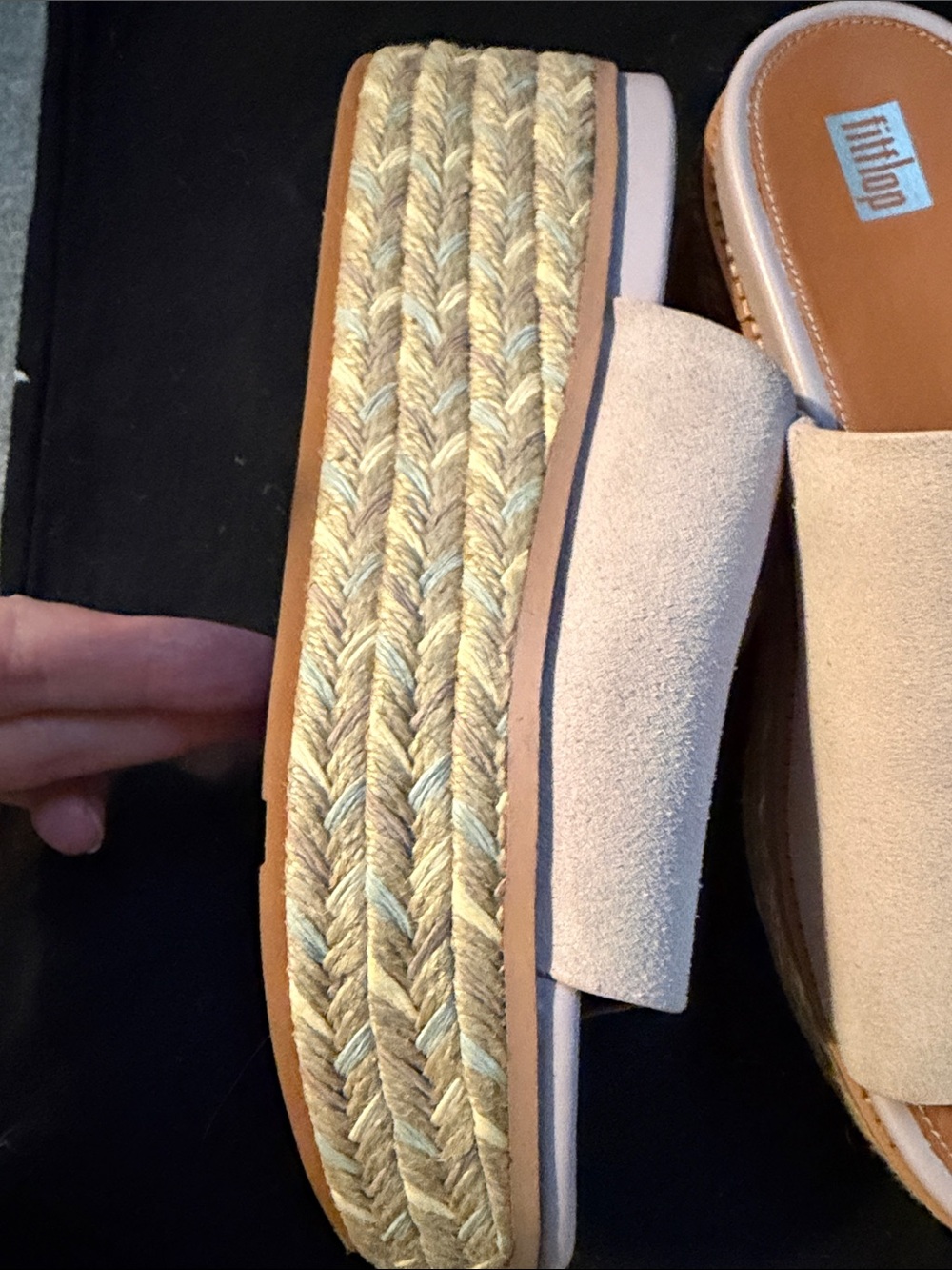 Fitflop Pale Beige Slide Mules - Picture 4 of 15